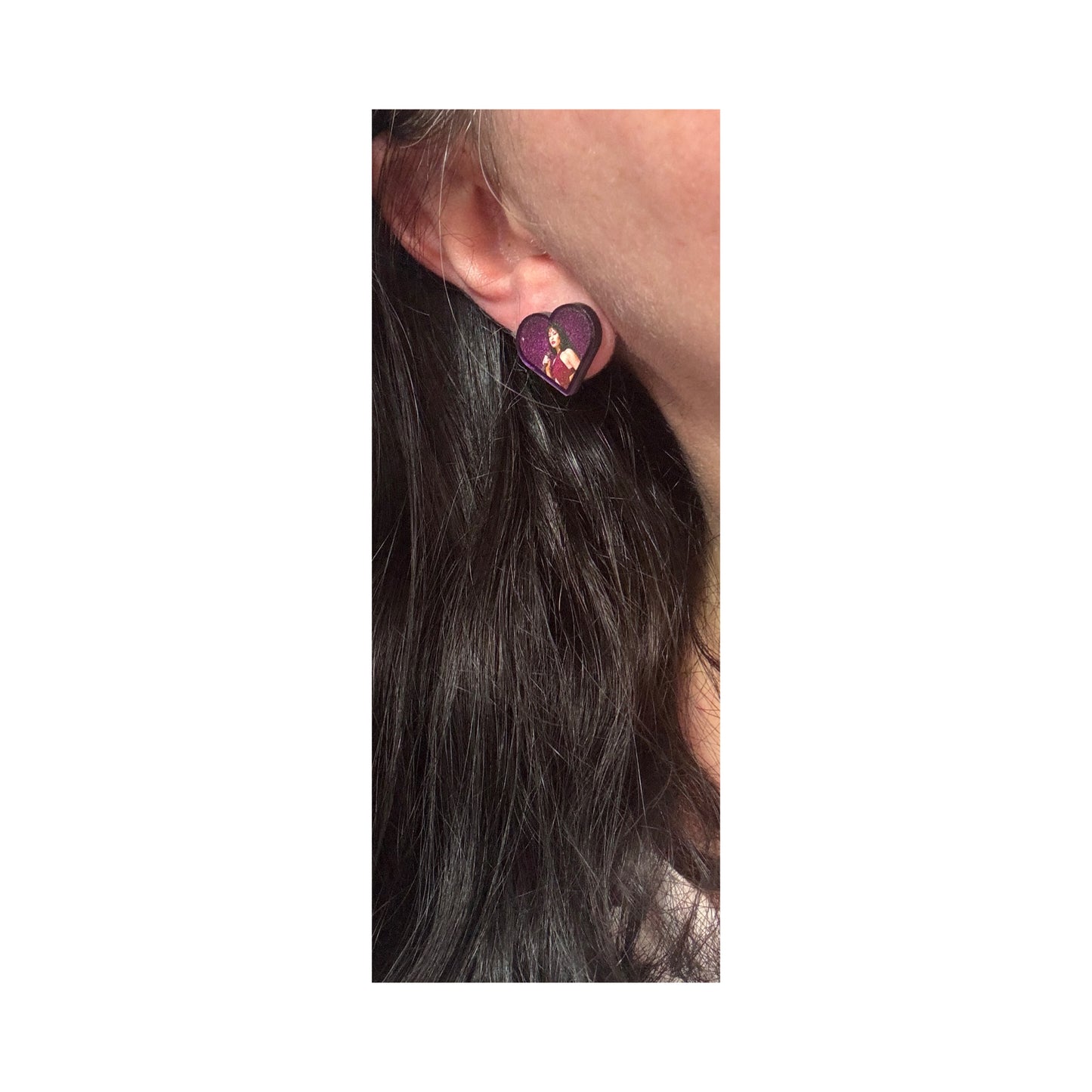 Selena Purple Post Earrings