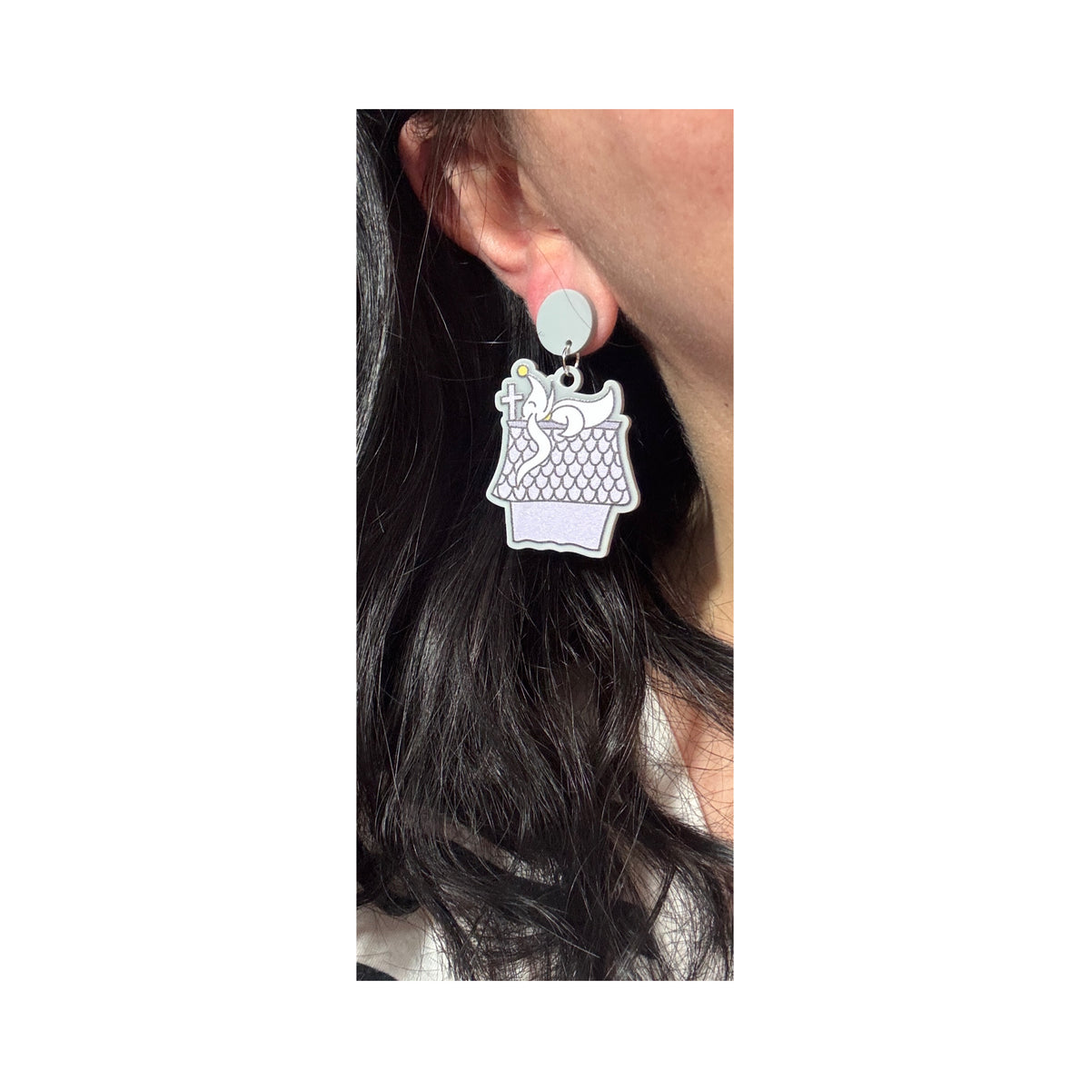 Zero Beagle House Drop Earrings