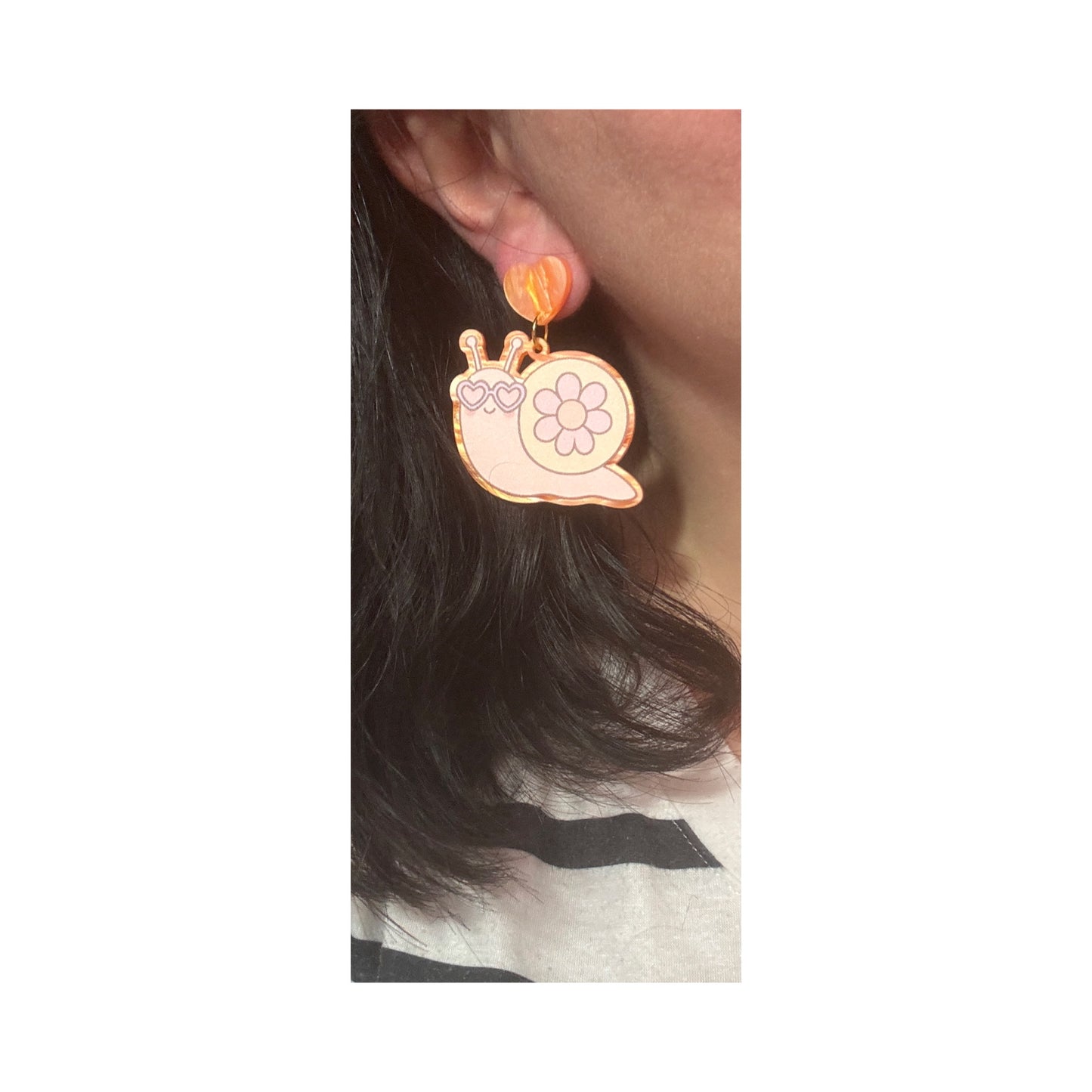 Groovy Snail Drop Earrings