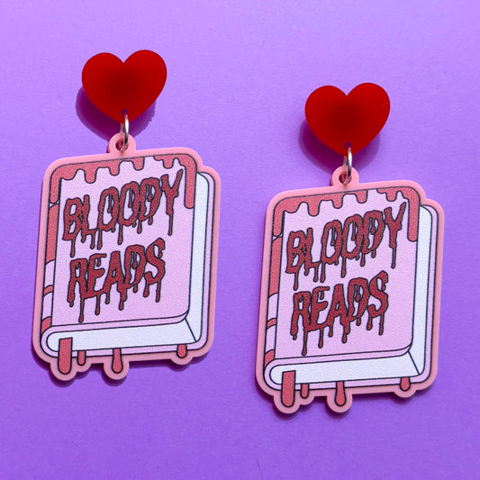 Bloody Reads Drop Earrings