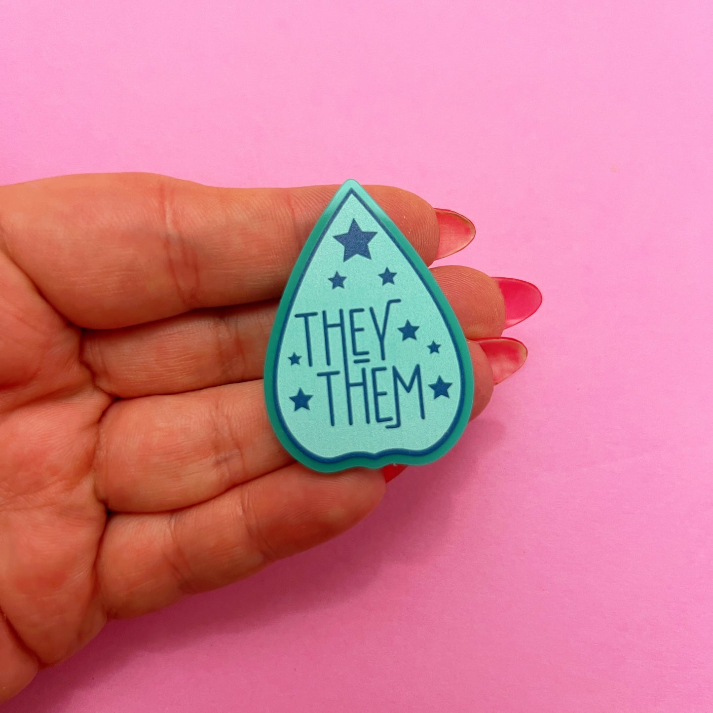 They/Them Planchette Pin