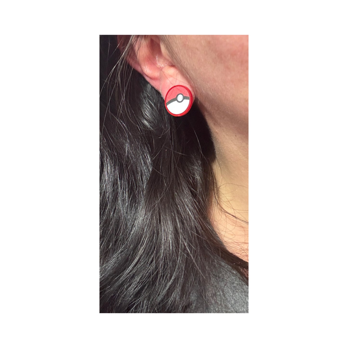 Poke Ball Post Earrings