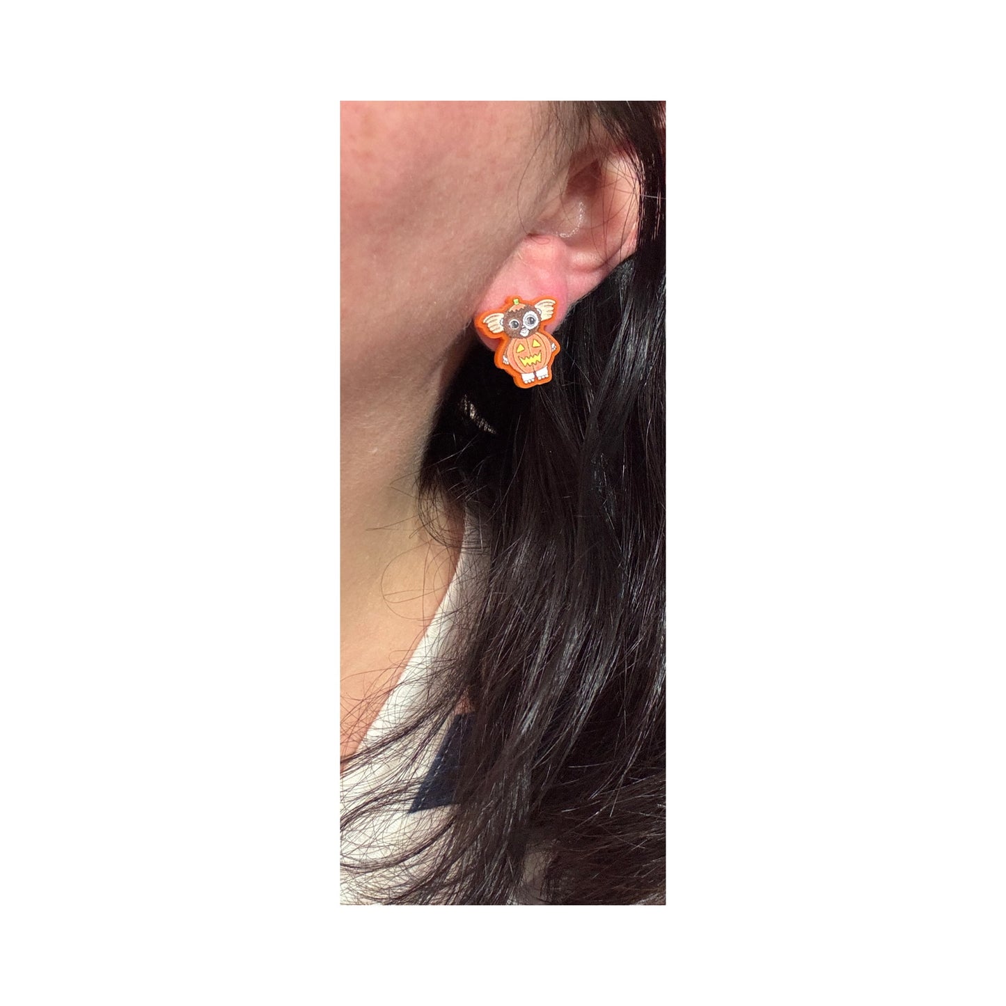 Pumpkin Gremlin Post Earrings