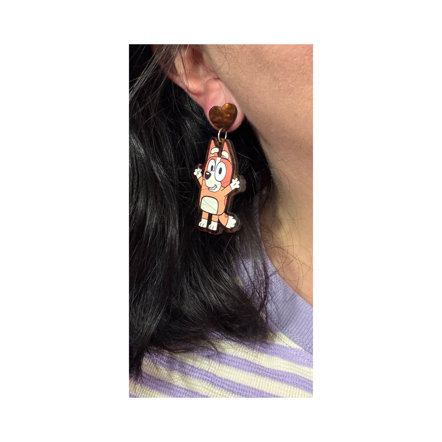 Dog Heeler Sisters Drop Earrings