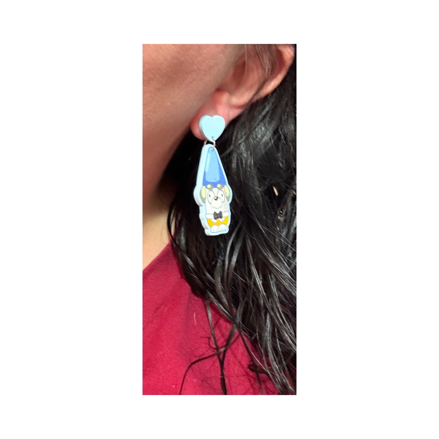 Gnome Wedding Drop Earrings
