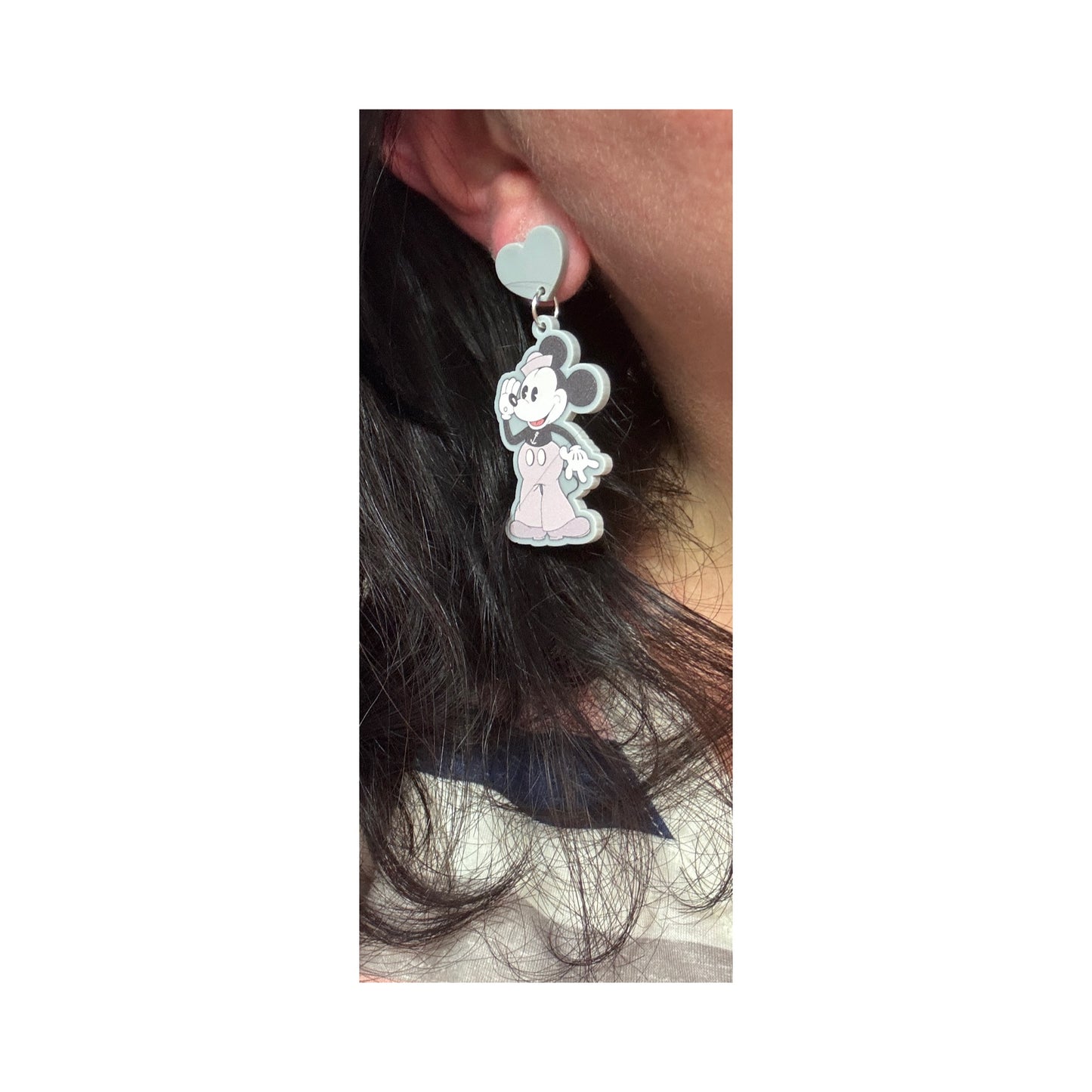 Steamboat Mouse Drop Earrings