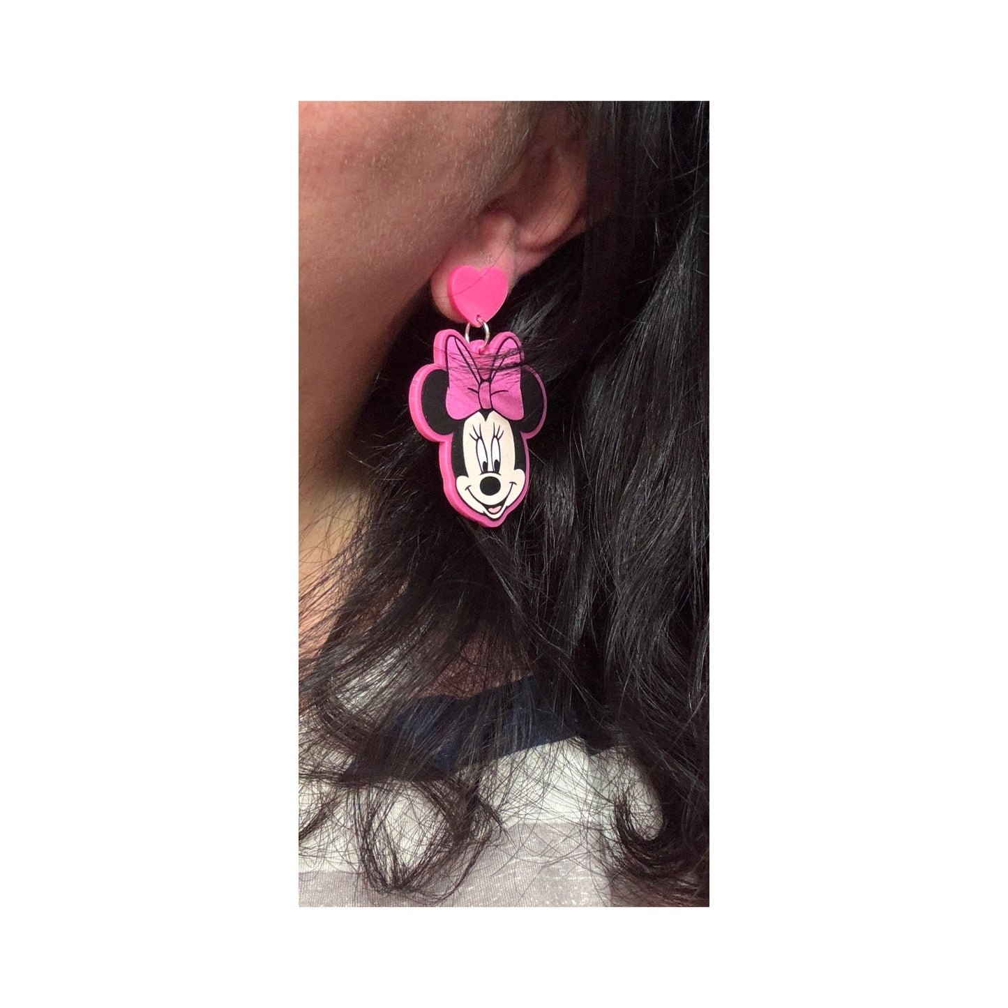Modern Mouse Couple Drop Earrings