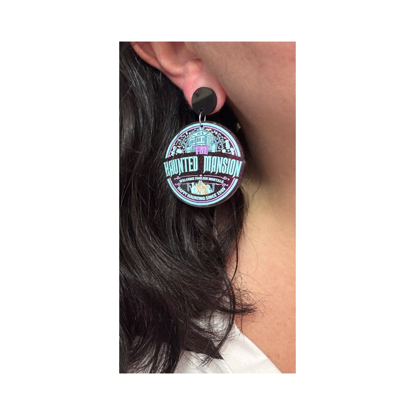 Mansion Sparkle Round Drop Earrings