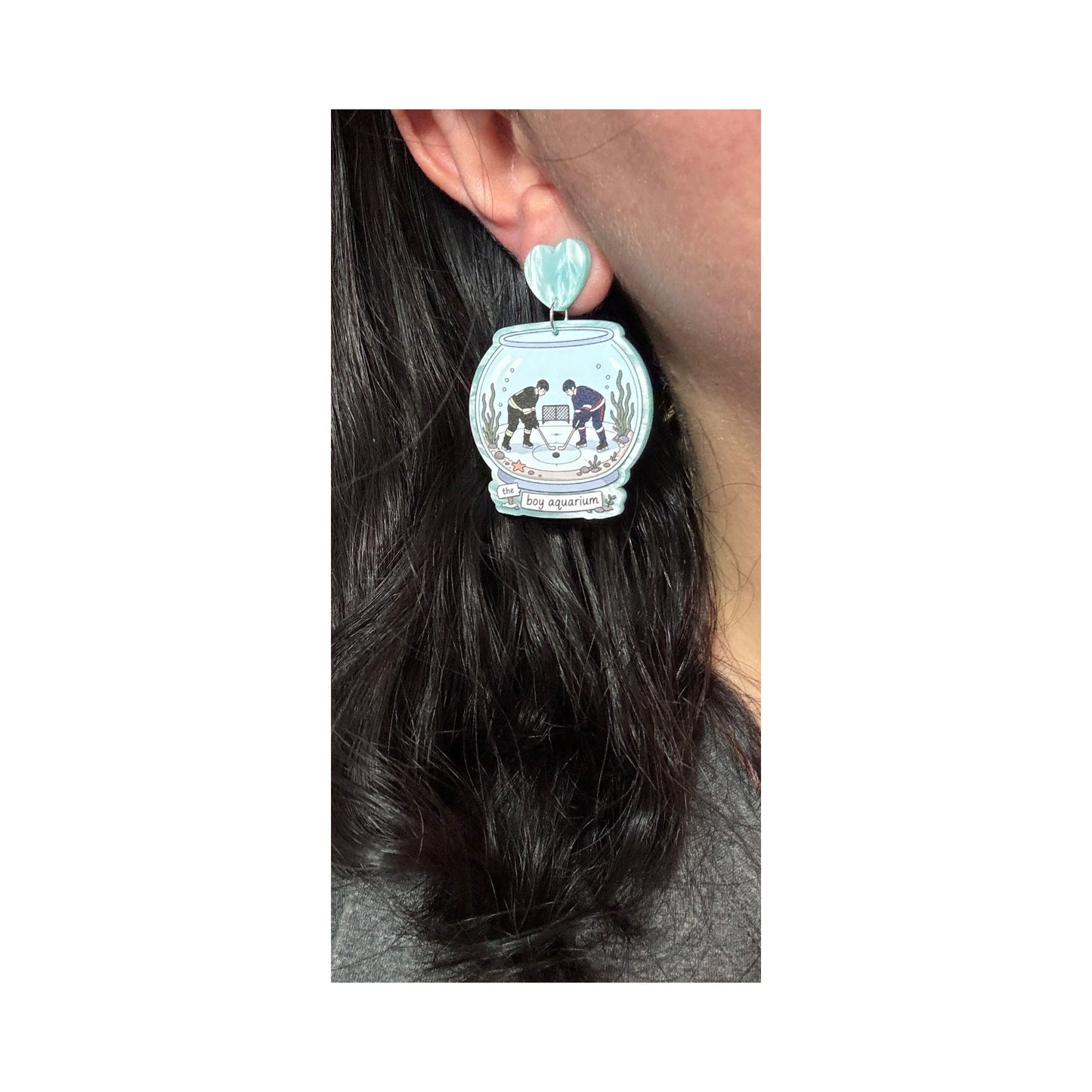 Boy Aquarium Drop Earrings