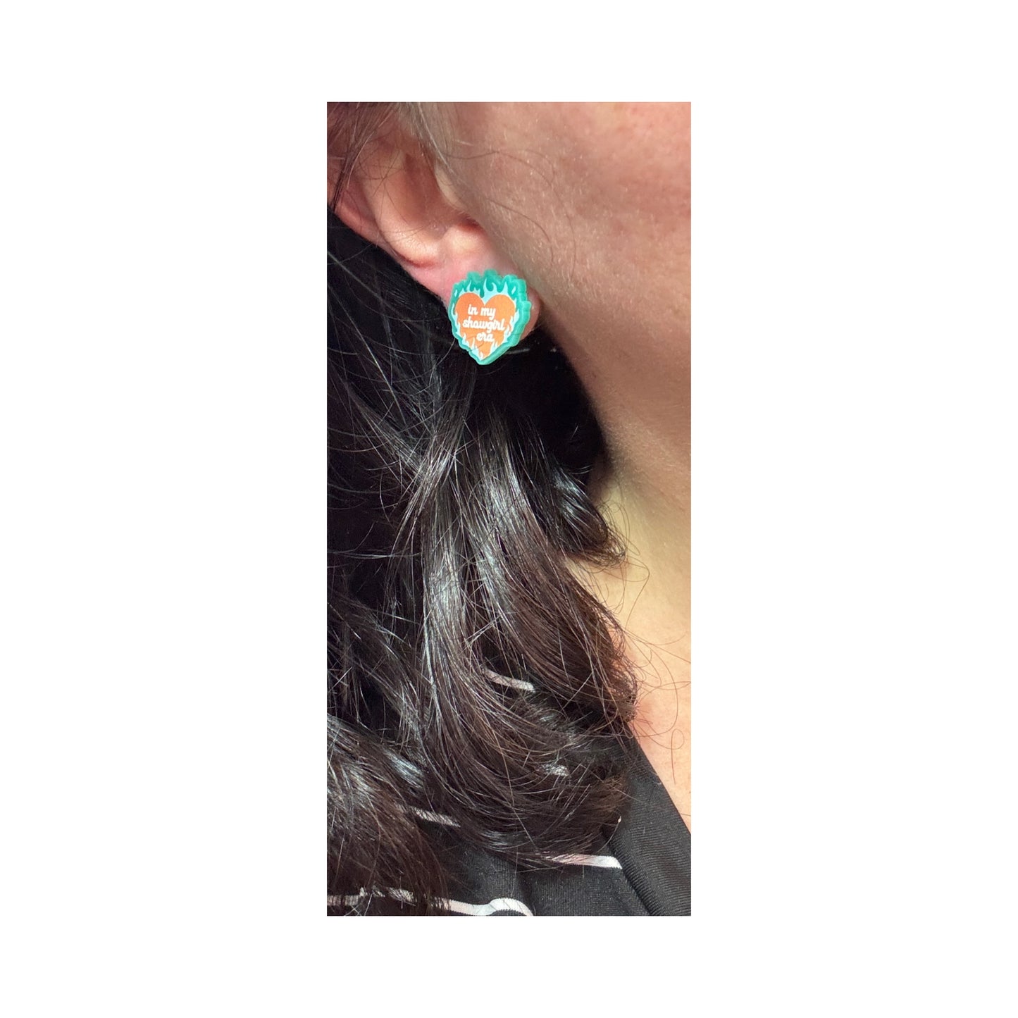 Showgirl Era Heart Post Earrings