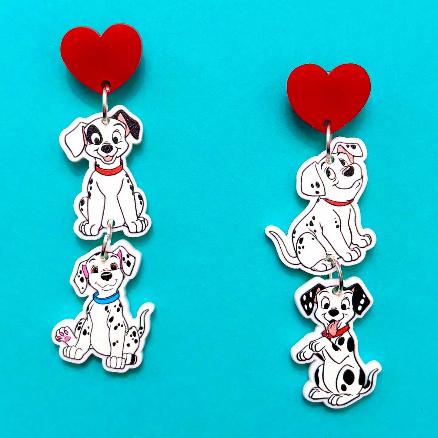 Dalmatians Tiered Drop Earrings