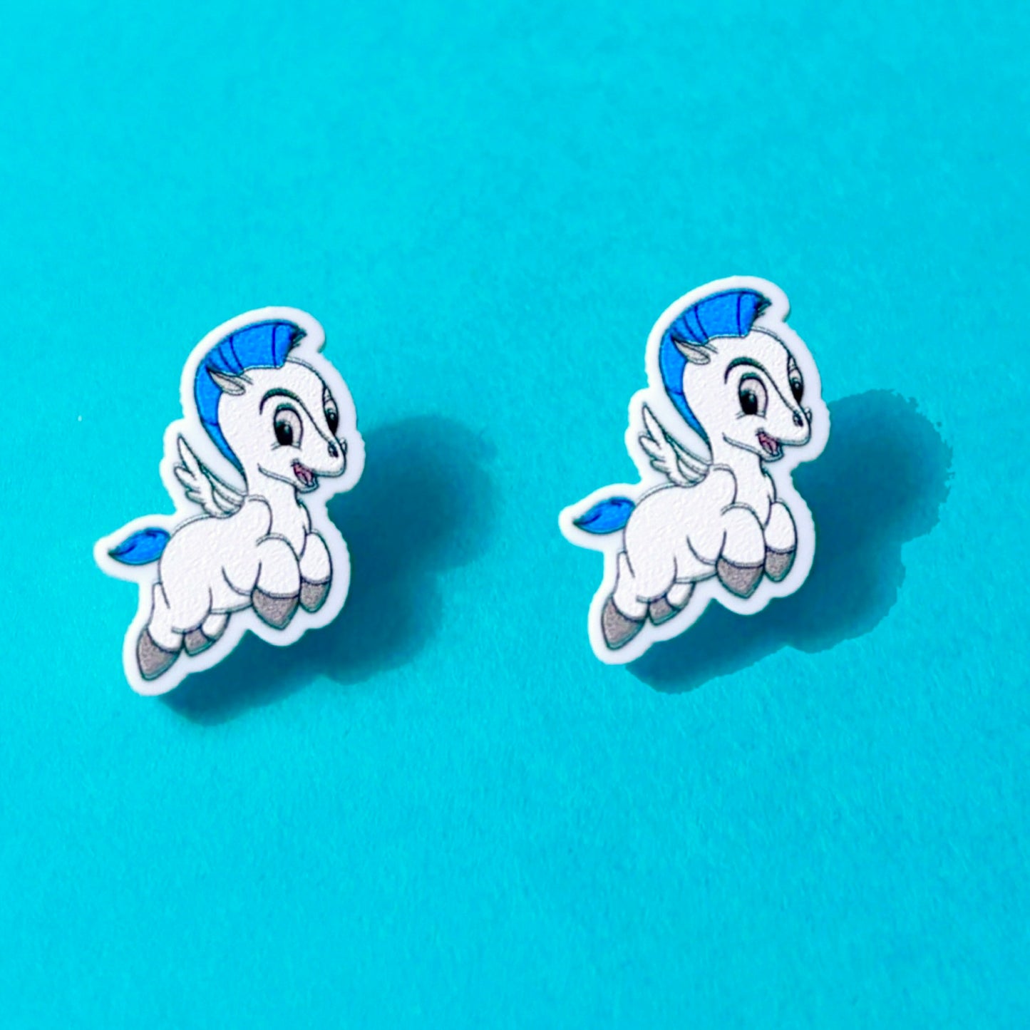 Baby Pegasus Post Earrings