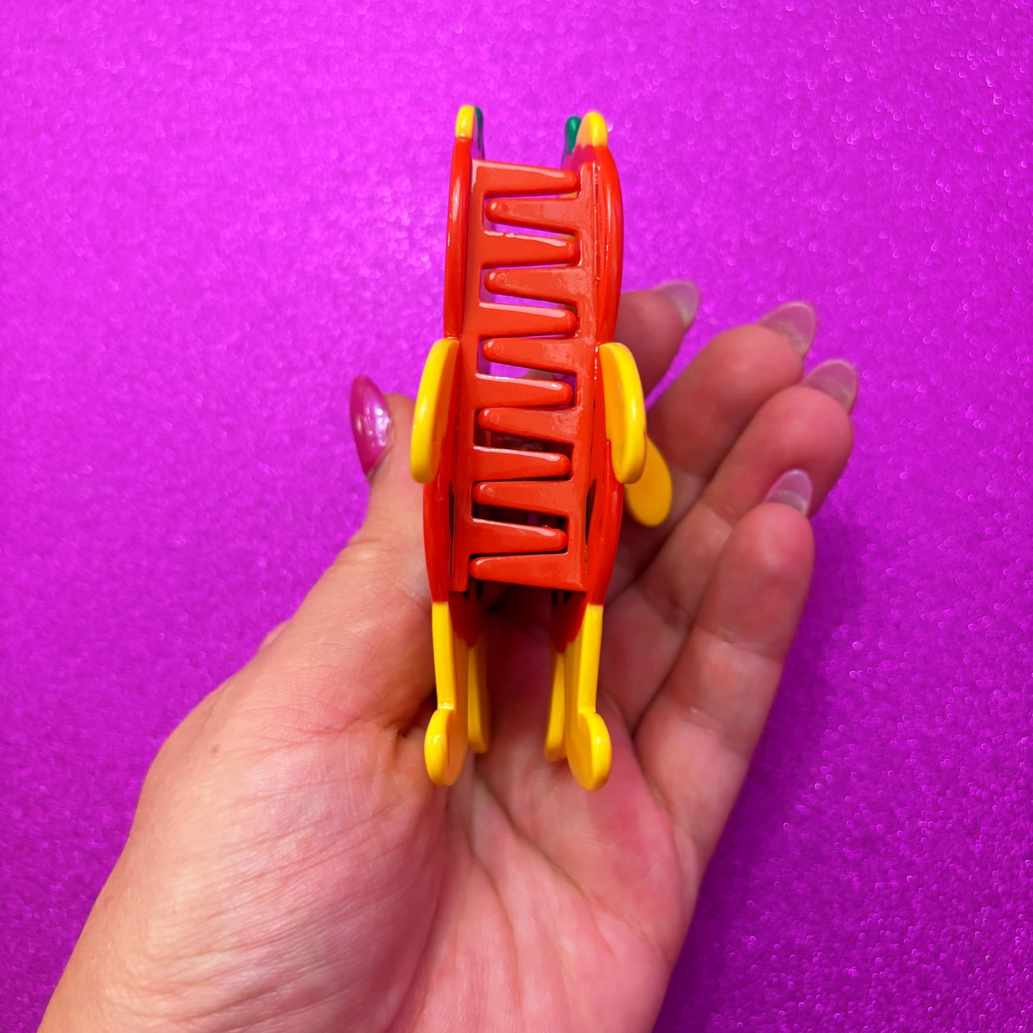 Pumpkin Pooh Claw Clip