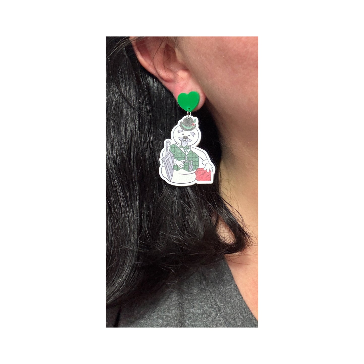 Snowman Sam Drop Earrings