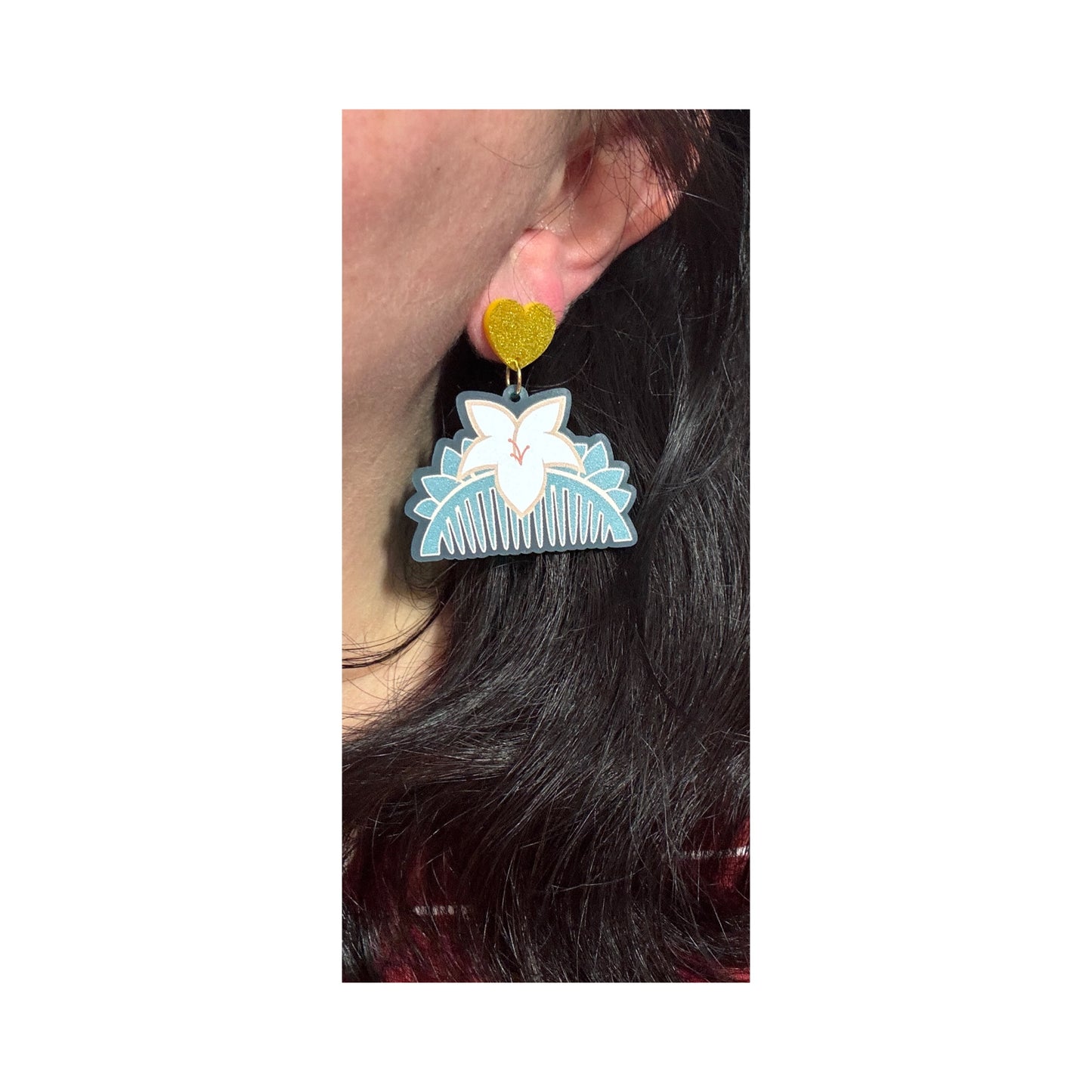 Warrior Princess Comb Drop Earrings