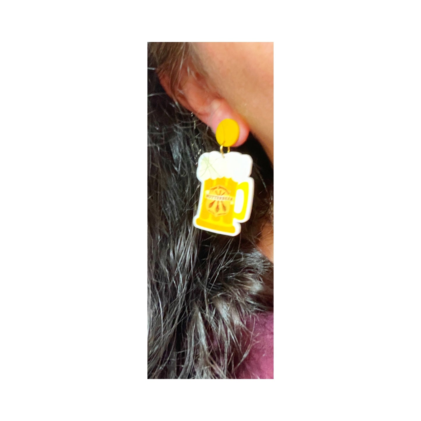 Wizard Beer Drop Earrings