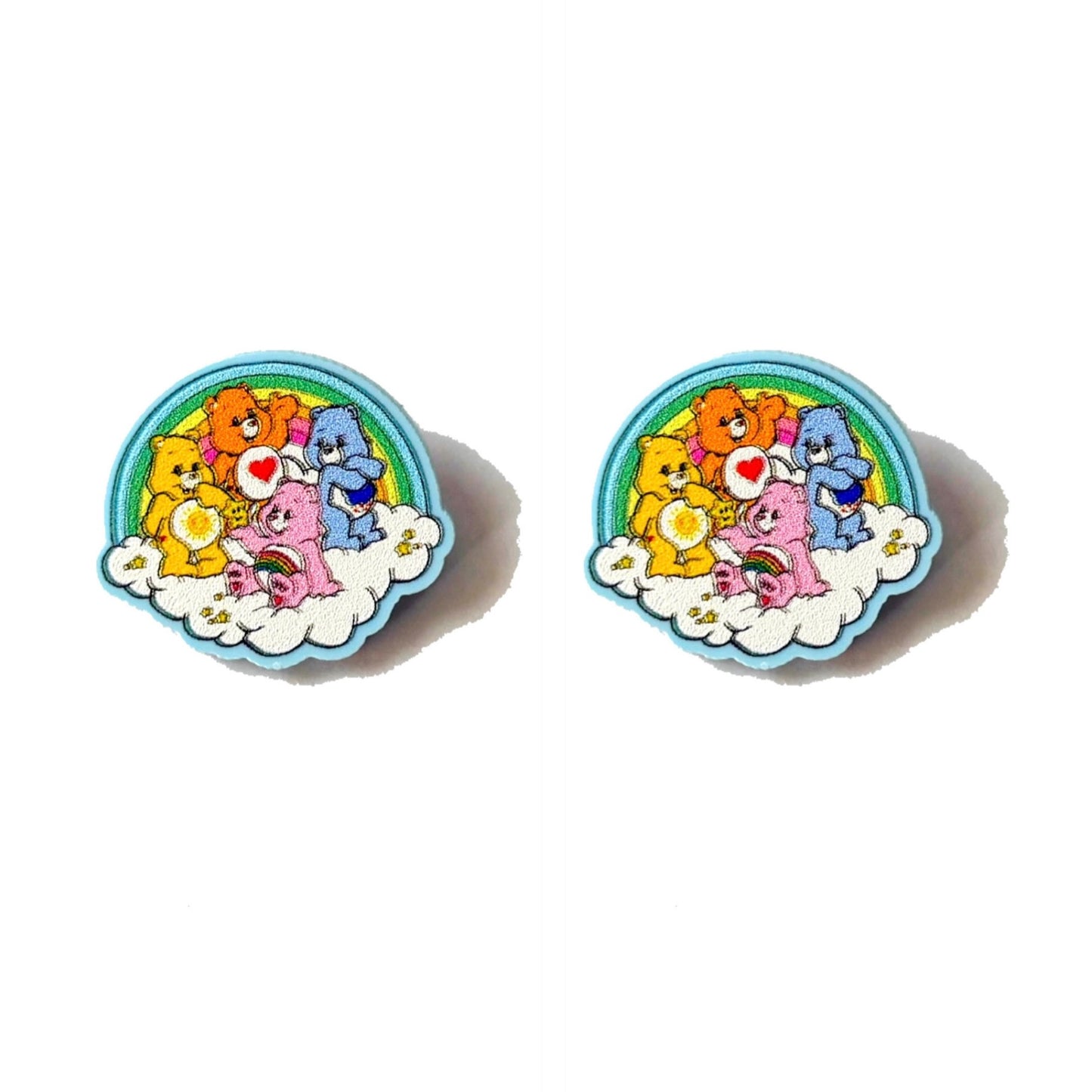 Rainbow Bears Post Earrings