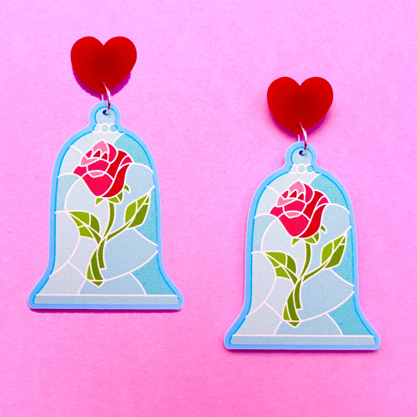 Enchanted Rose Drop Earrings