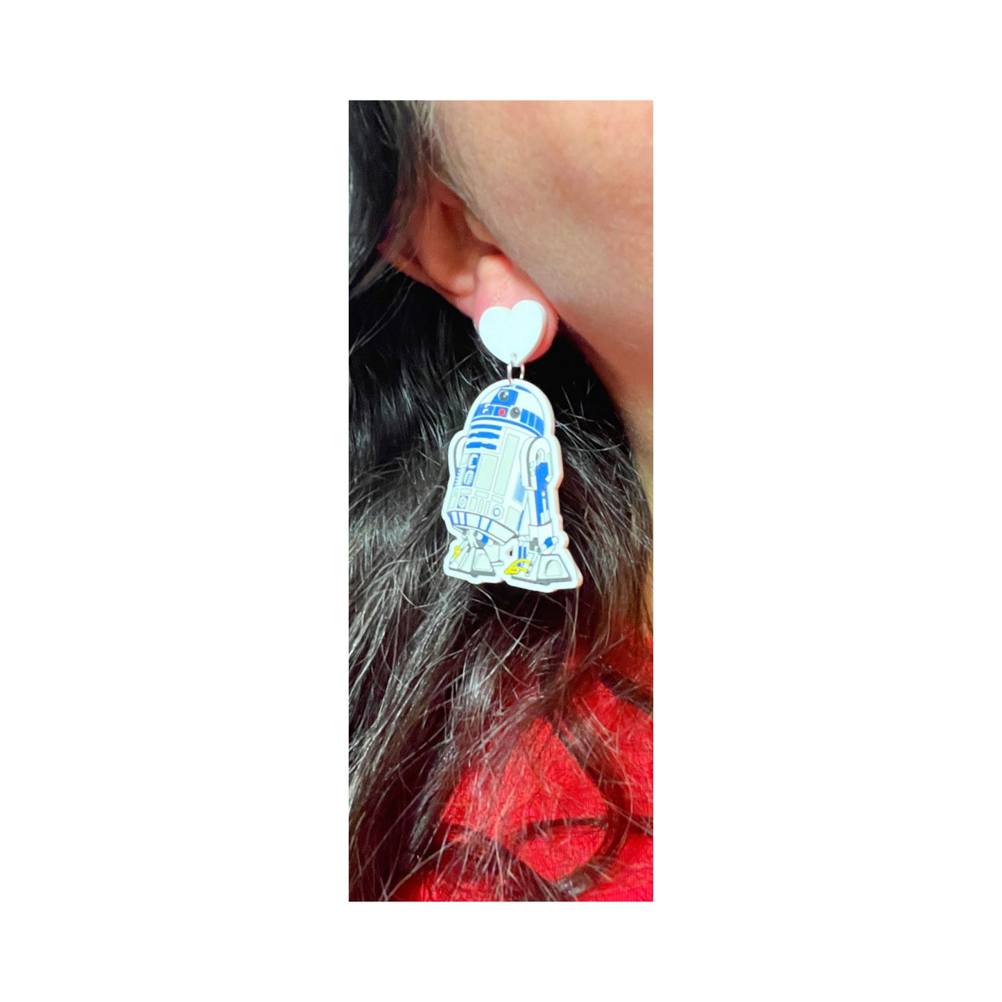 R2 Droid Drop Earrings