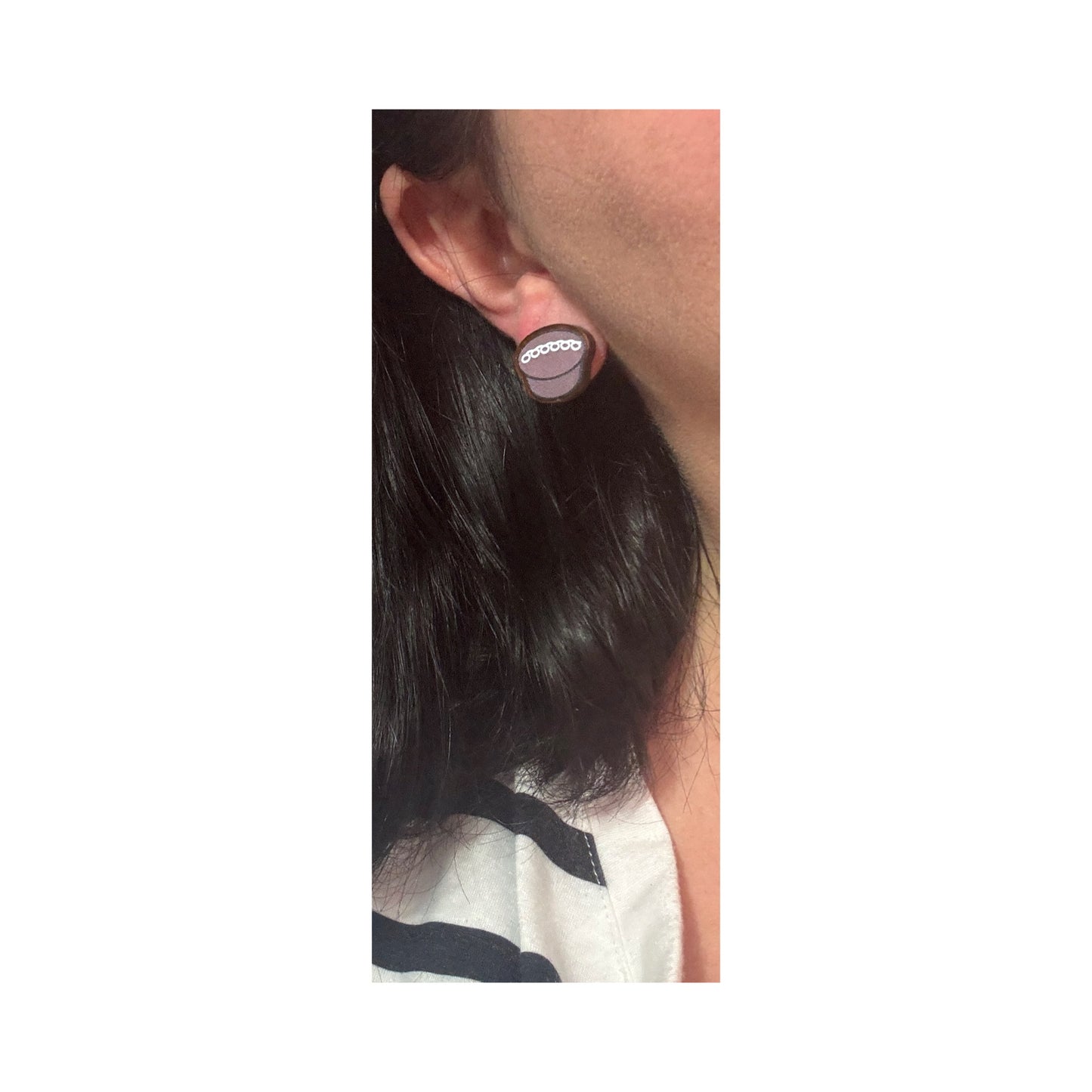 Chocolate Cupcake Post Earrings