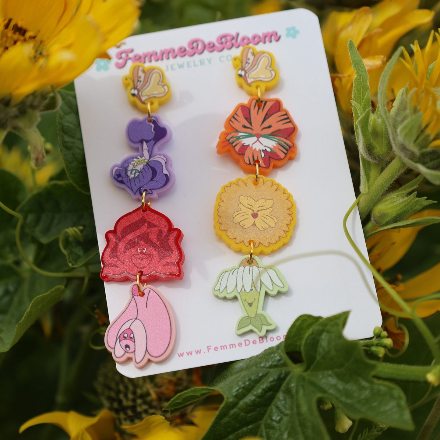 Golden Afternoon Tiered Drop Earrings