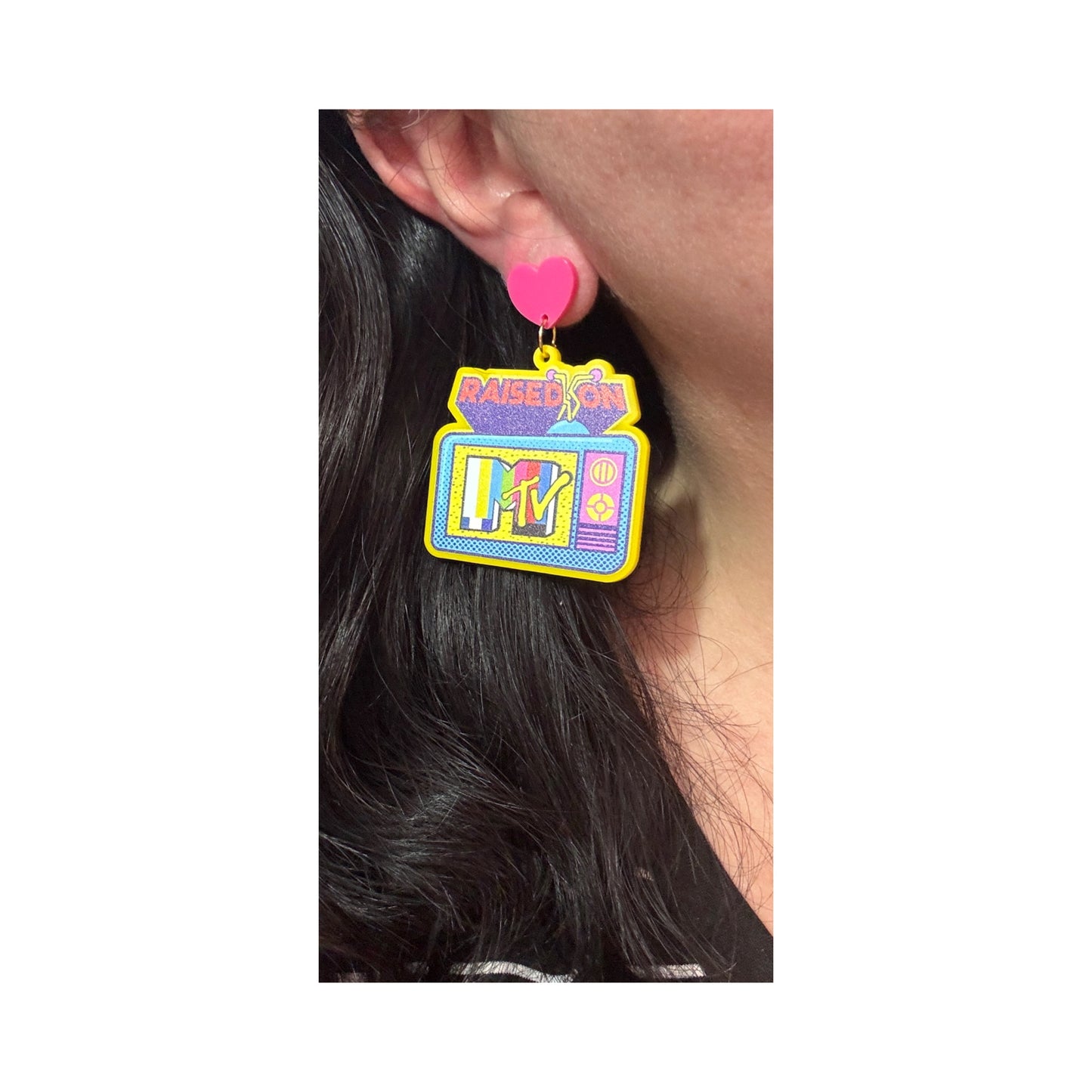 90s MTV Acrylic Drop Earrings