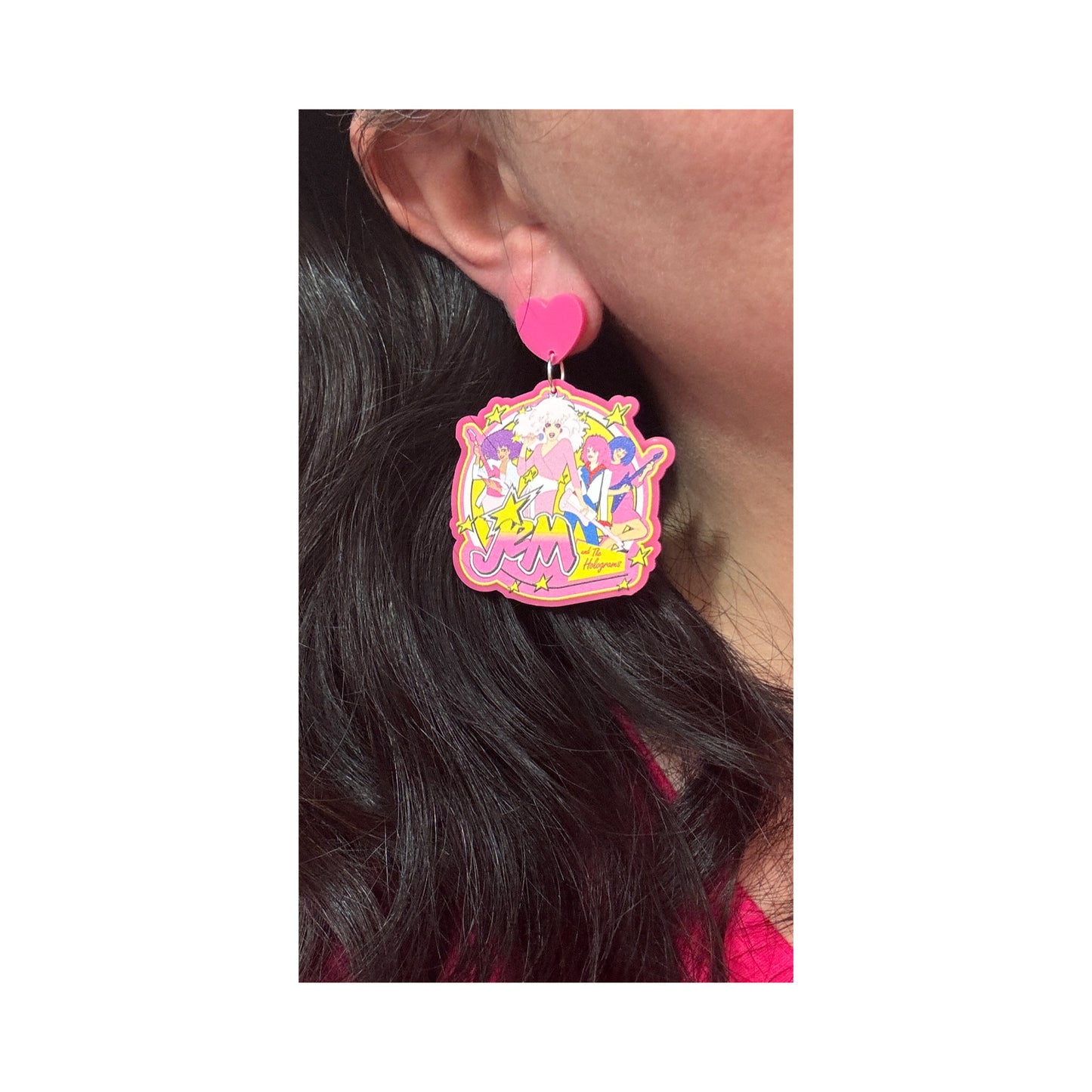Jem & The Holograms Drop Earrings