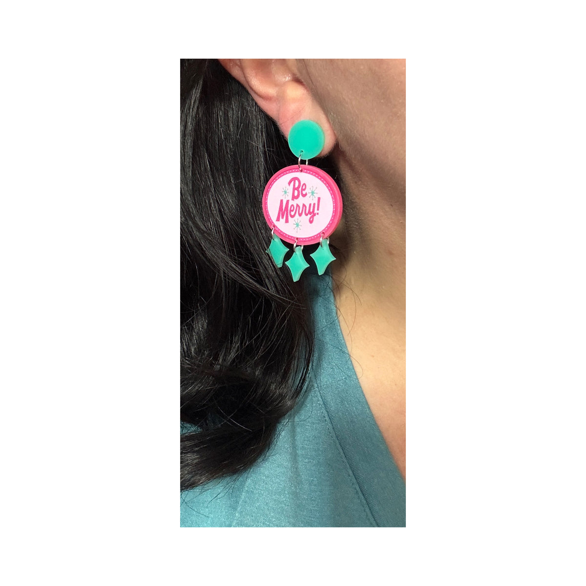 Be Merry Retro Drop Earrings