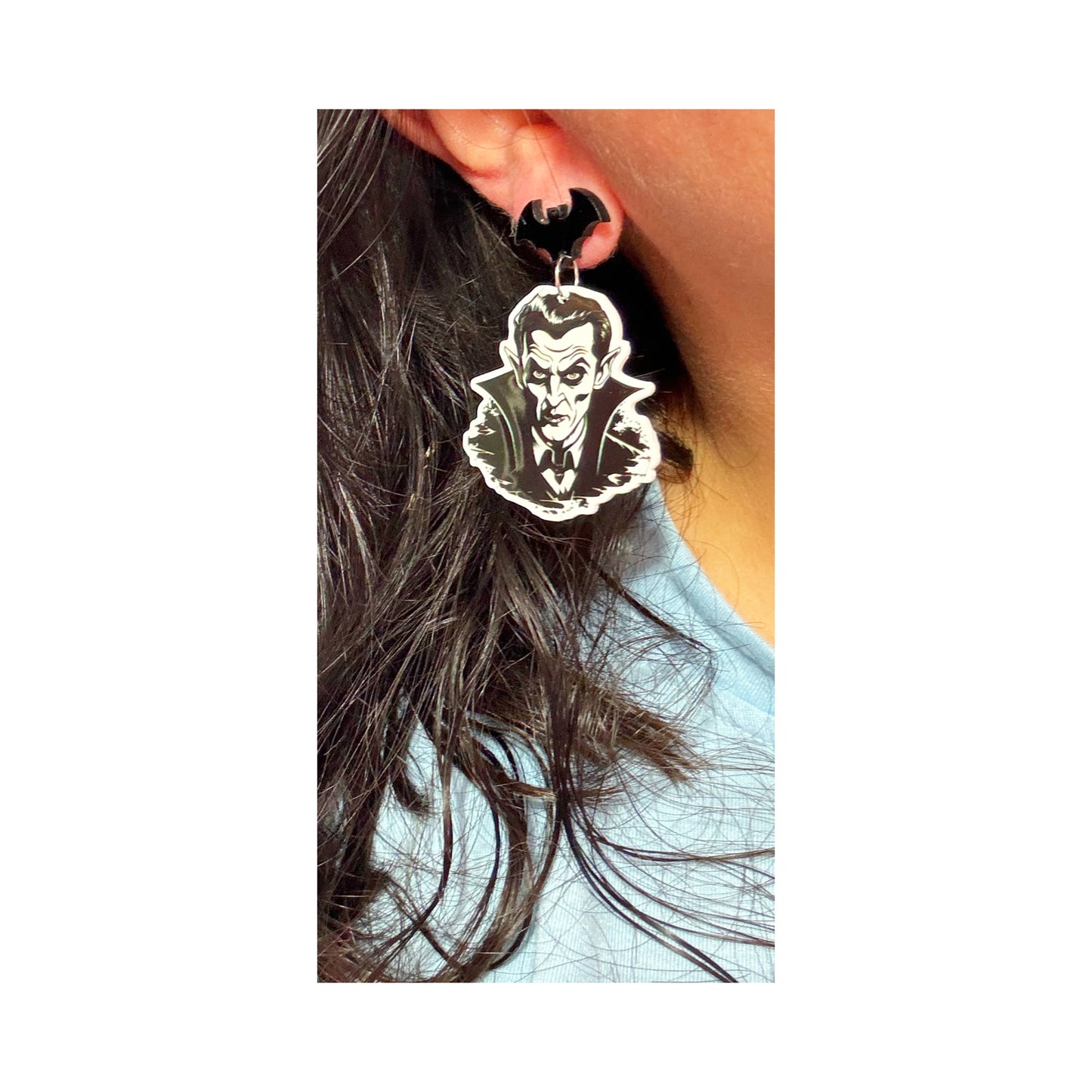 Dracula Acrylic Drop Earrings