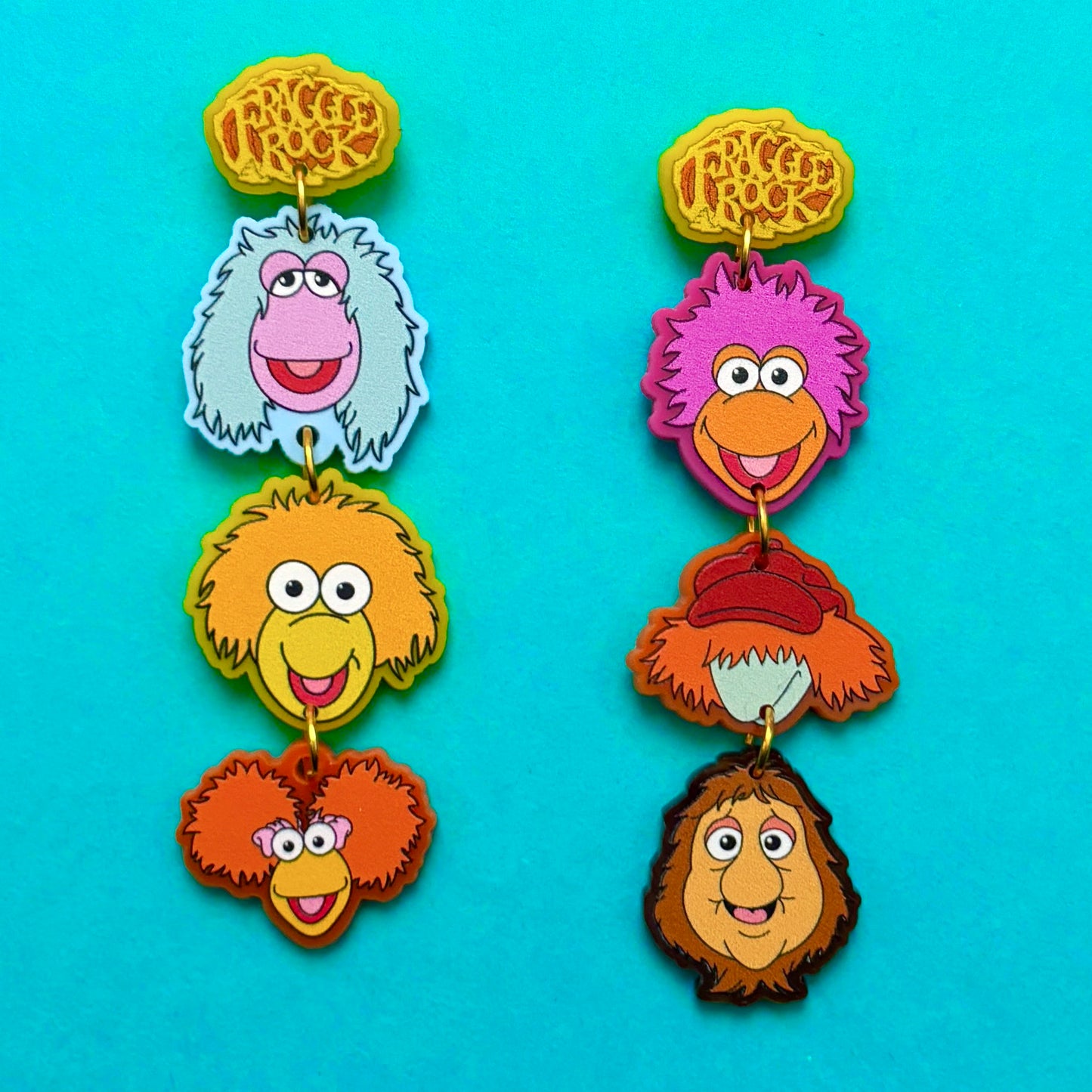 Fraggle Friends Drop Earrings