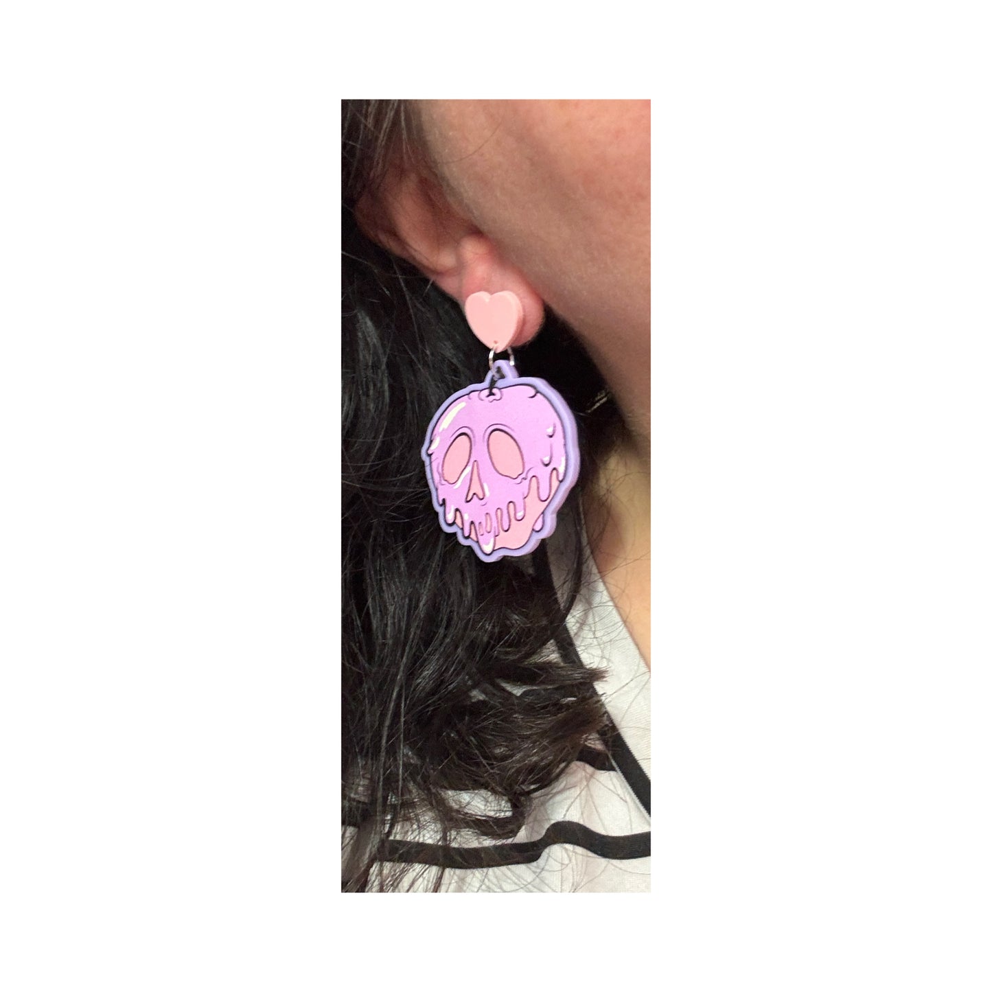 Pastel Poison Apple Drop Earrings
