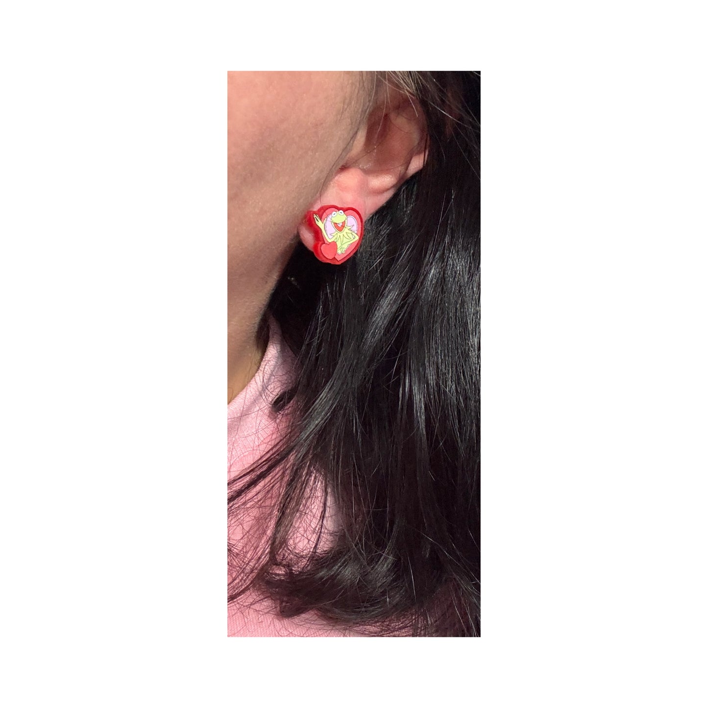 Kermie Valentine Post Earrings