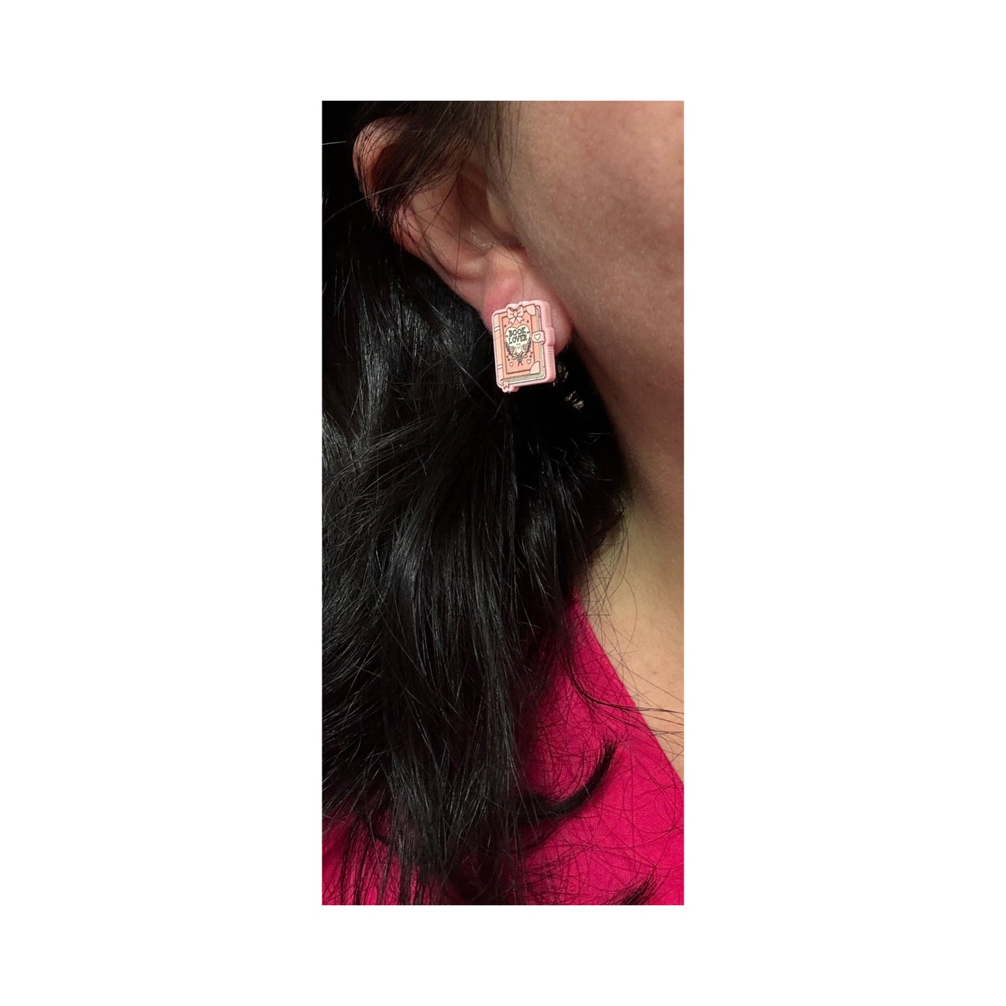Book Lover Pastel Post Earrings