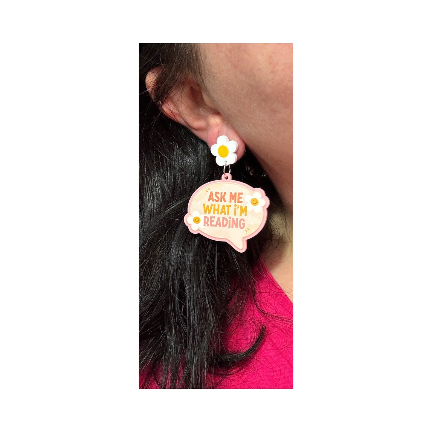 Ask Me What I’m Reading Drop Earrings