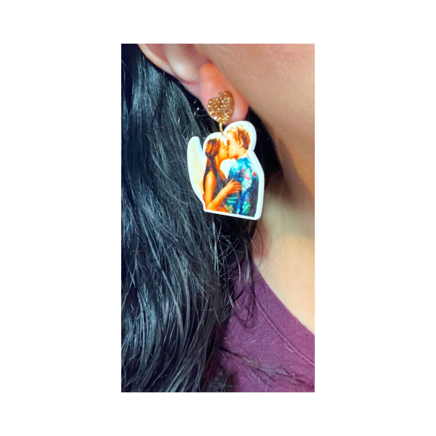 Romeo & Juliet 90s Movie Inspired Drop Earrings