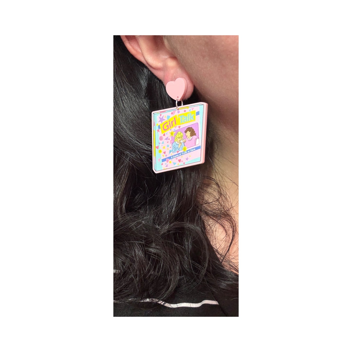 Girl Talk Game Drop Earrings