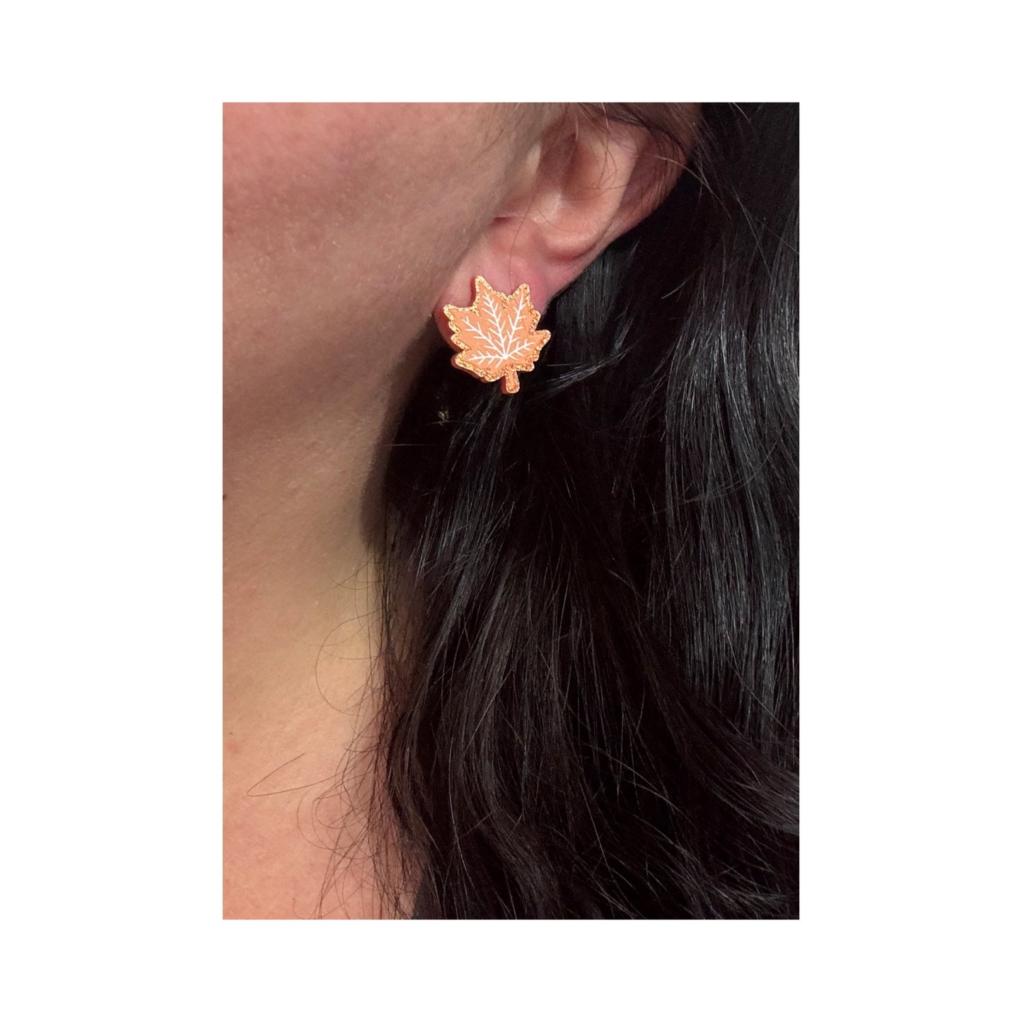 Autumn Leaf Post Earrings