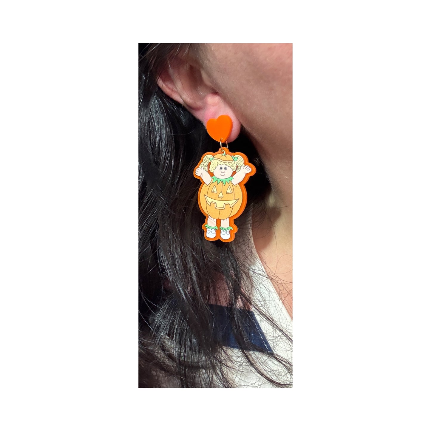 Pumpkin Patch Dolly Drop Earrings