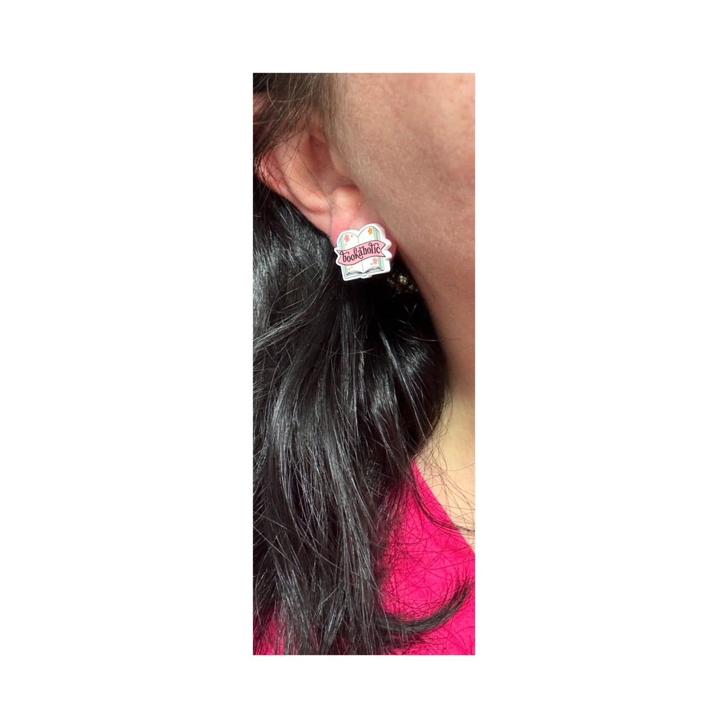 Bookaholic Post Earrings