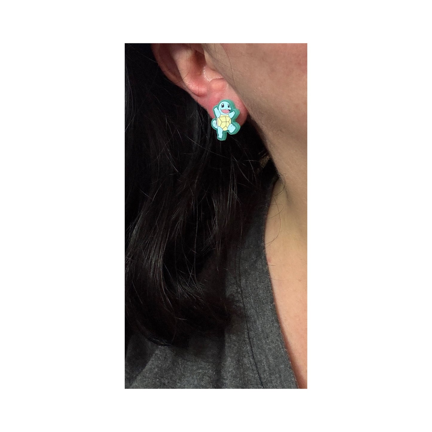 Poke Turtle Post Earrings