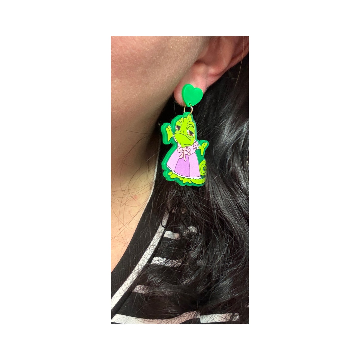 Pascal Dressed Up Acrylic Drop Earrings