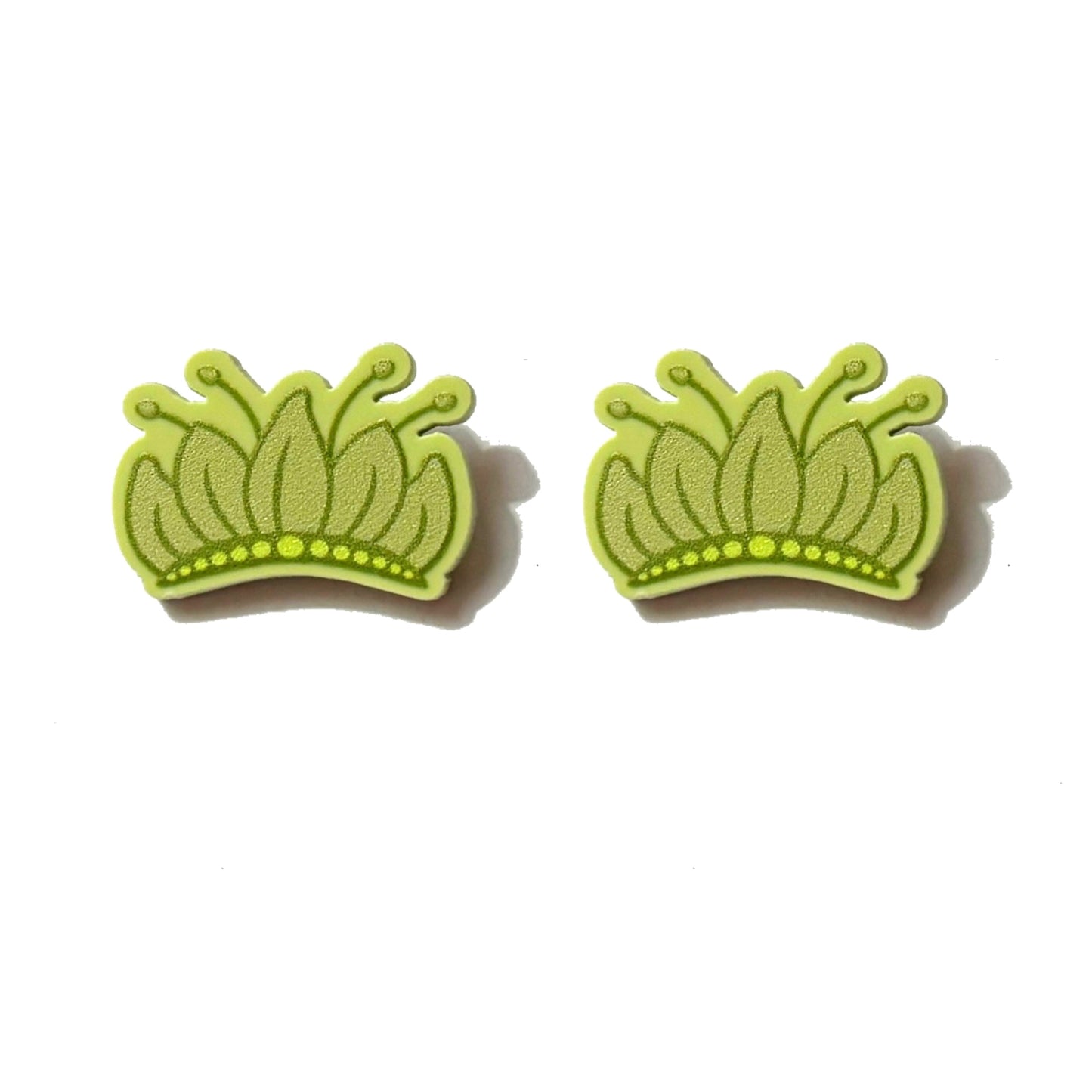 Frog Princess Crown Post Earrings