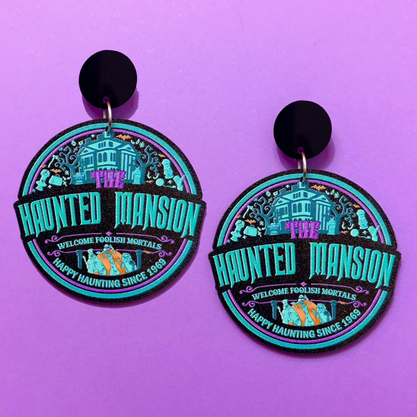 Mansion Sparkle Round Drop Earrings
