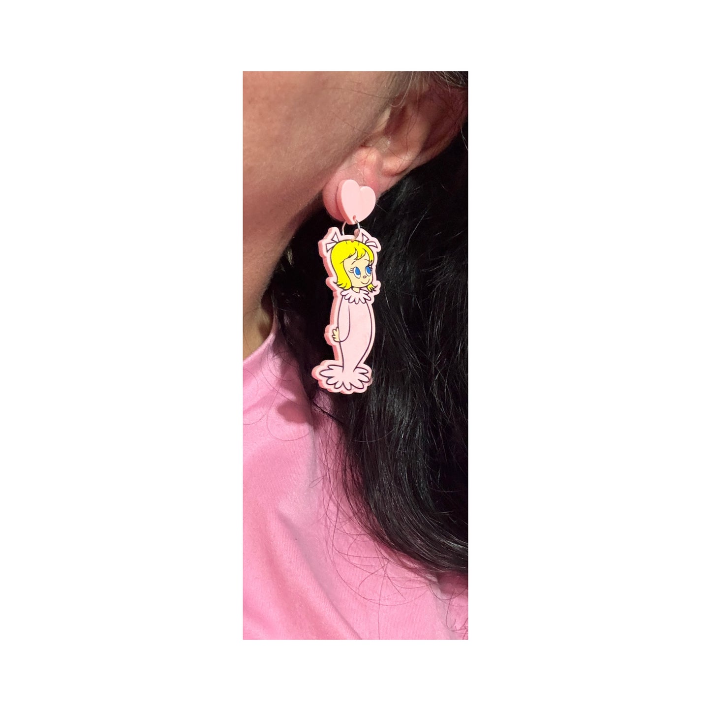 Cindy Lou Acrylic Drop Earrings