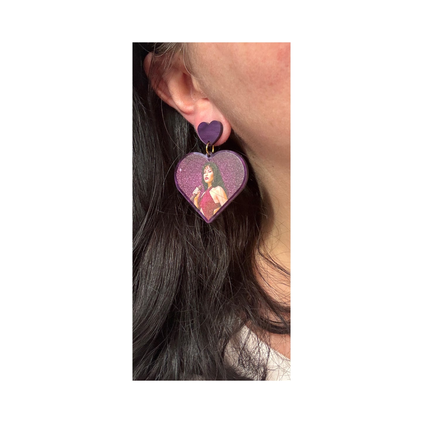Selena Purple Drop Earrings