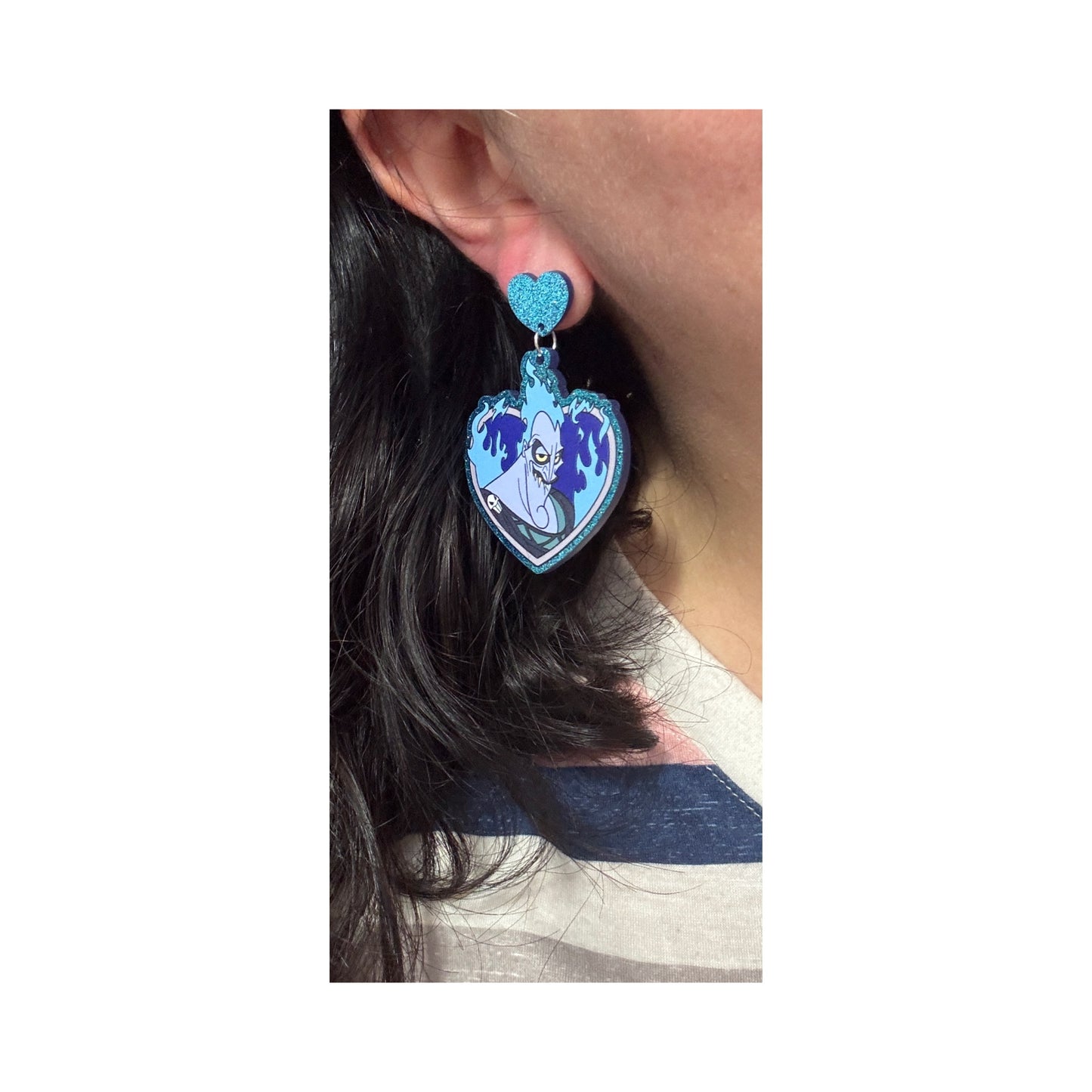 Hades Heart Drop Earrings