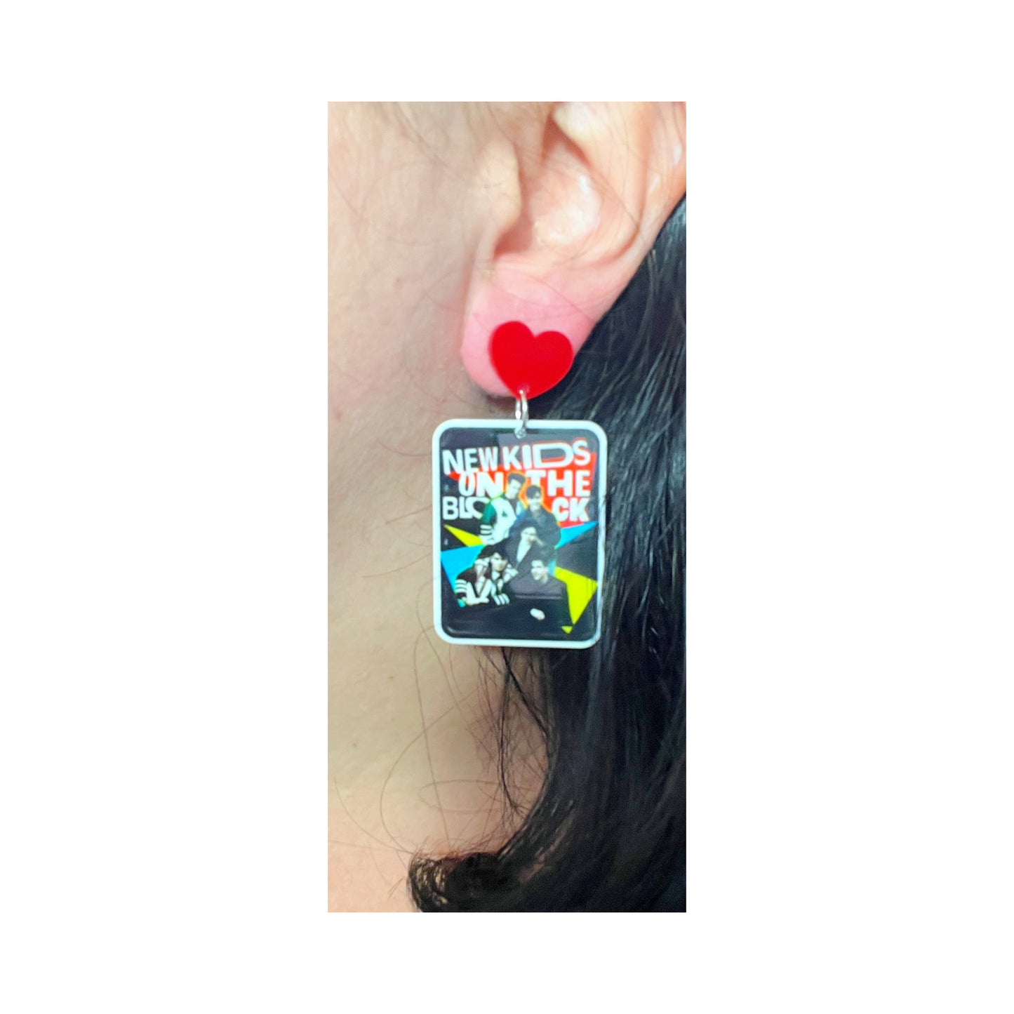NKOTB Red Drop Earrings