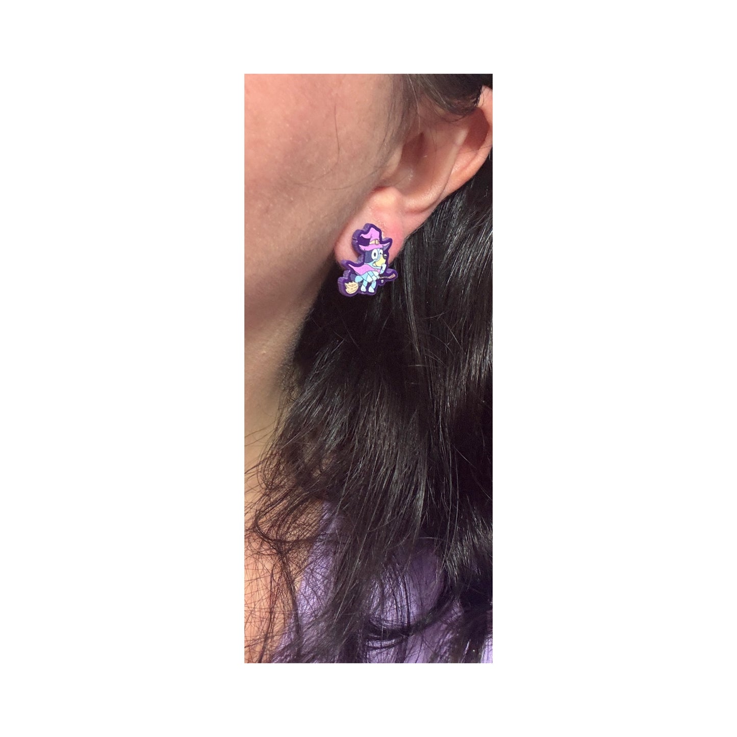 Heeler Witches Post Earrings