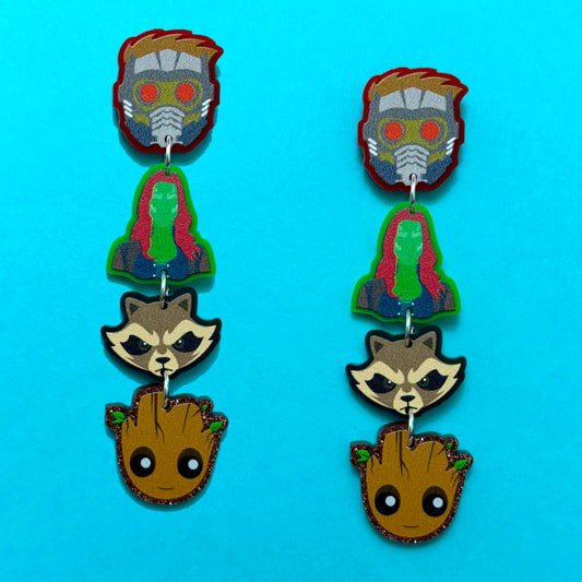 Guardians Tiered Drop Earrings