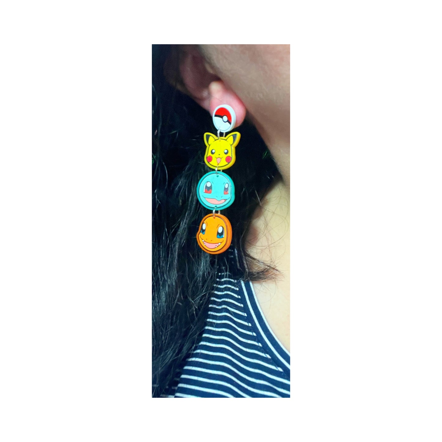 Poke Pals Tiered Drop Earrings